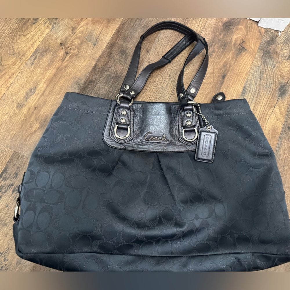 Gray Coach purse